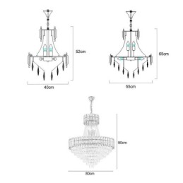 Modern Gold Crystal Pendant Lighting Hanging Light