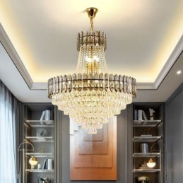 Modern Gold Crystal Pendant Lighting Hanging Light