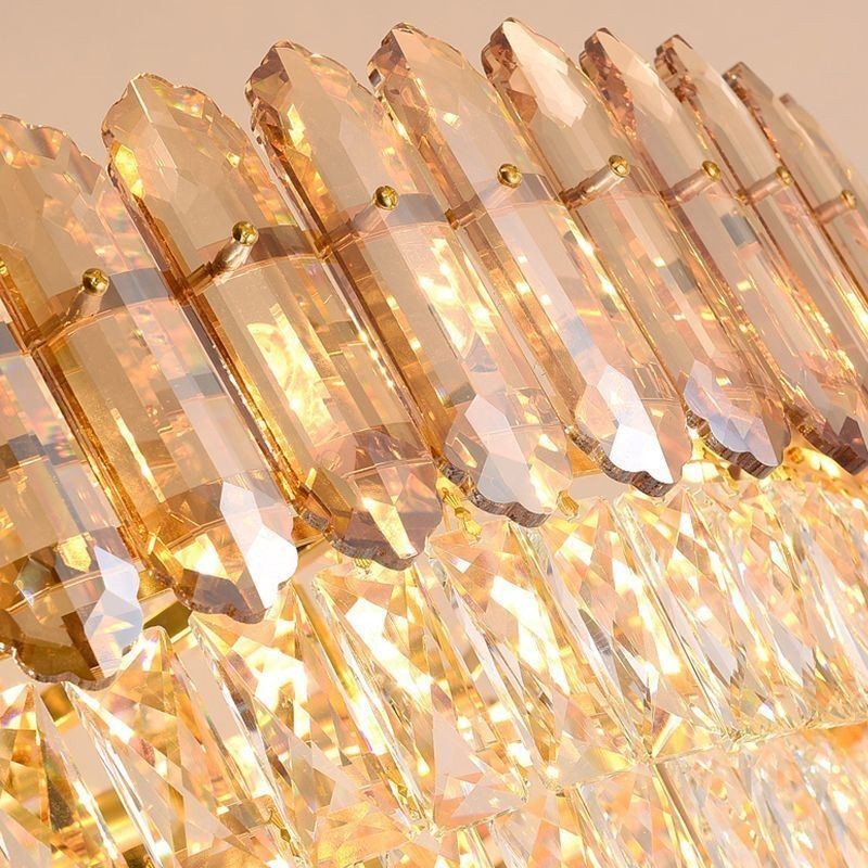Modern Gold Crystal Pendant Lighting Hanging Light