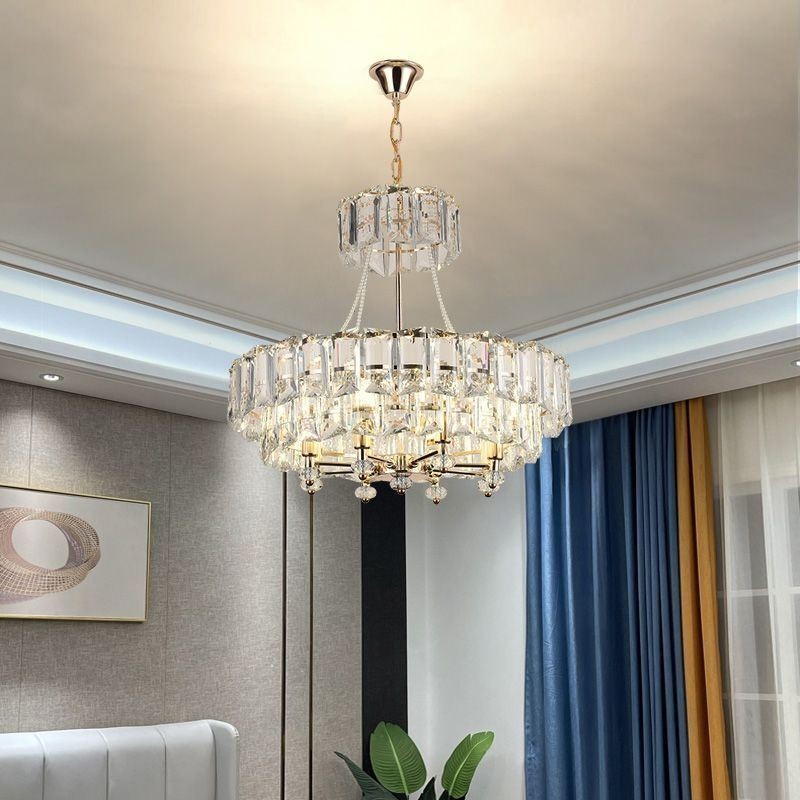 White Crystal Pendant Light Modern Ceiling Lights Hanging Lights