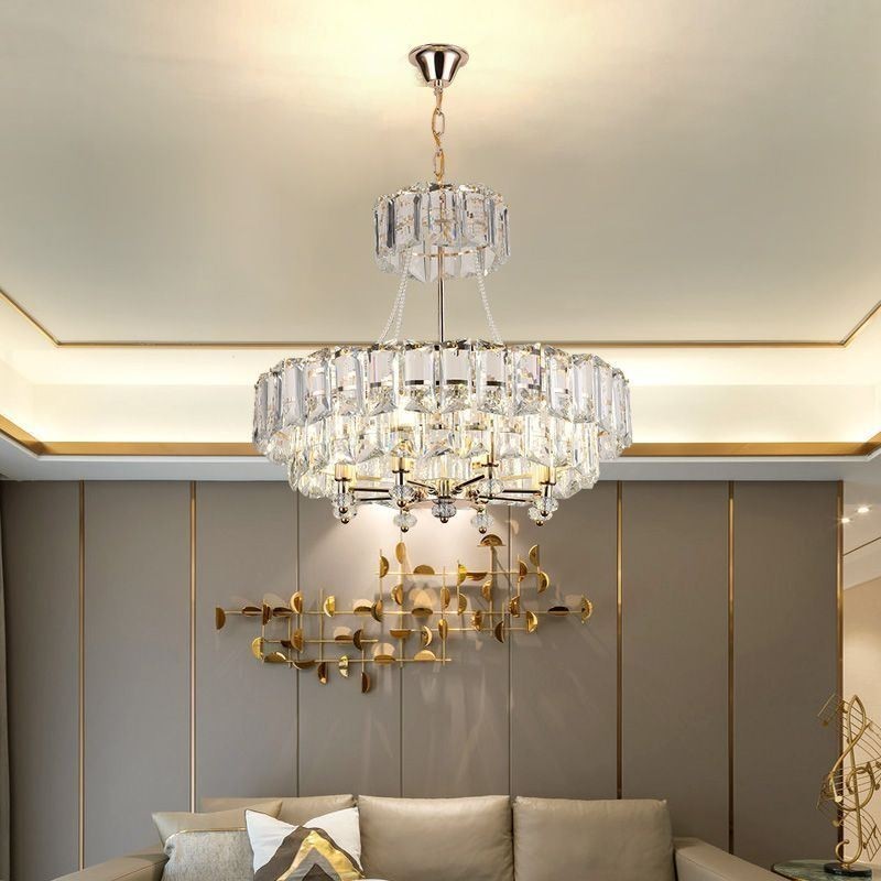 White Crystal Pendant Light Modern Ceiling Lights Hanging Lights
