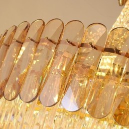 European Crystal Pendant Light Contemporary Ceiling Lamp