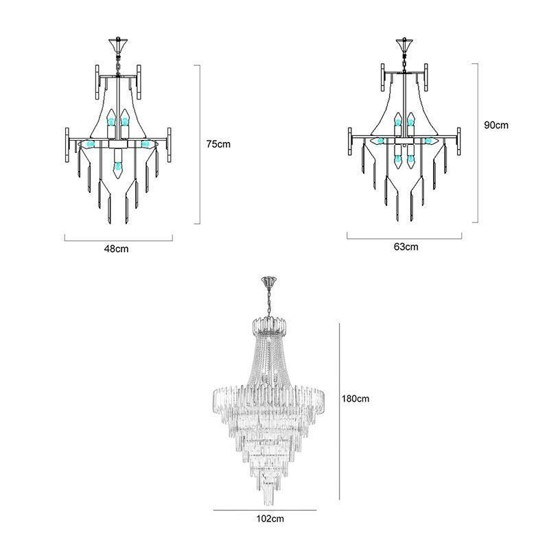 Gorgeous Pendant Light Crystal Ceiling Light Fixture