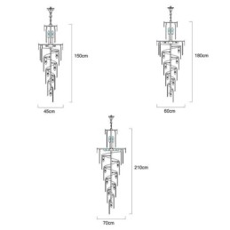 Luxury Pendant Light Large Hanging lamp 12 16 18 Lights