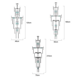 Modern Crystal Ceiling Light Fixture Pendant Lamp Dining Foyer