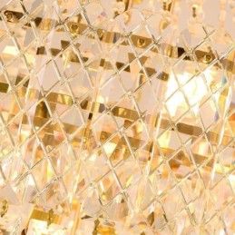 Modern Elegant Crystal Pendant Light Conical Ceiling Light