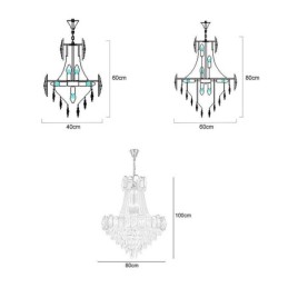 Modern Crystal Pendant Light Round Ceiling Lighting Fixture