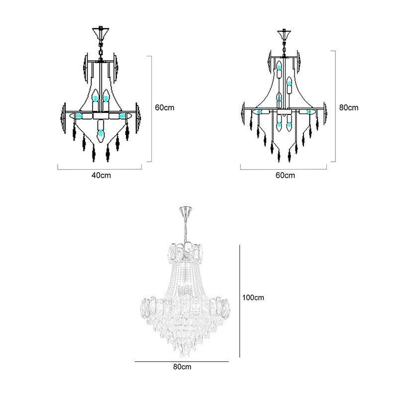 Modern Crystal Pendant Light Round Ceiling Lighting Fixture