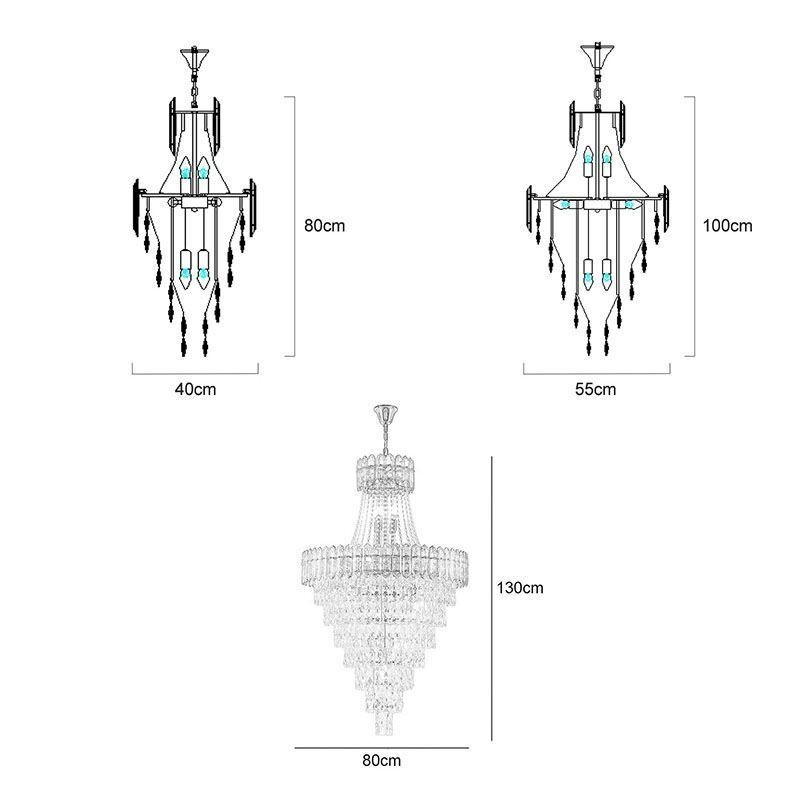 Conical Crystal Pendant Light Elegant Hanging Light