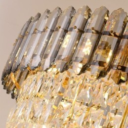 Conical Crystal Pendant Light Elegant Hanging Light