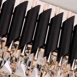 Crystal Pendant Light Oval Ceiling Light Fixture