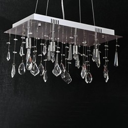 Traditional Classic Crystal Chrome Metal Chandelier