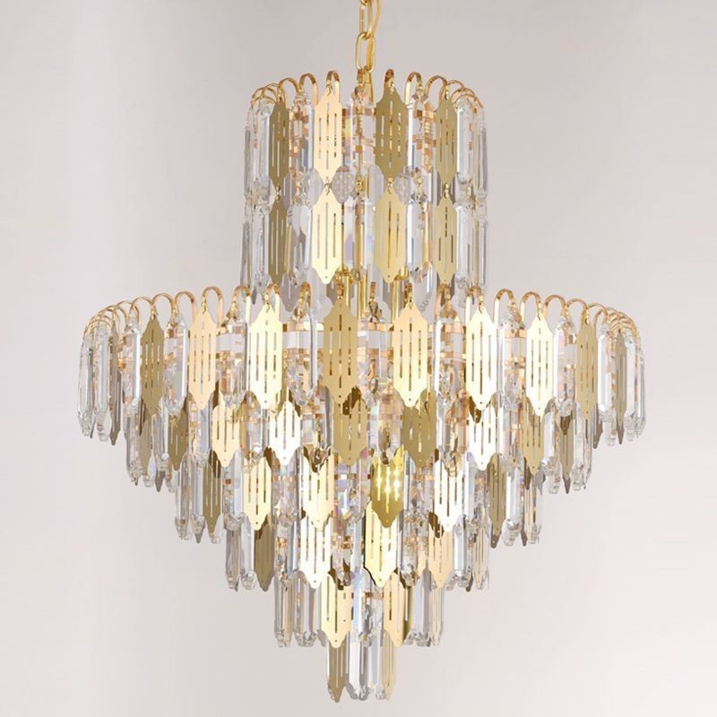 Modern Crystal Pendant Light Contemporary Ceiling Lamp