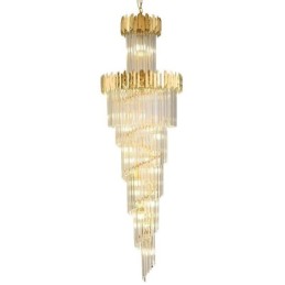 European Pendant Light Crystal Hanging Light Stairs Foyerway