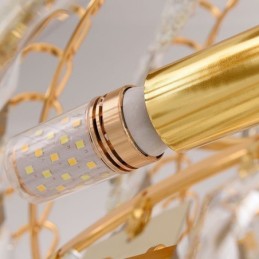 European Pendant Light Crystal Hanging Light Stairs Foyerway