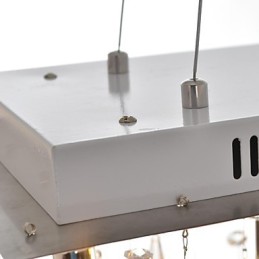 Traditional Classic Crystal Chrome Metal Chandelier