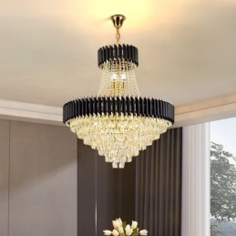 Modern Crystal Pendant Lighting Round Ceiling Lamp Hanging Lights