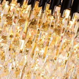 Modern Crystal Pendant Lighting Round Ceiling Lamp Hanging Lights