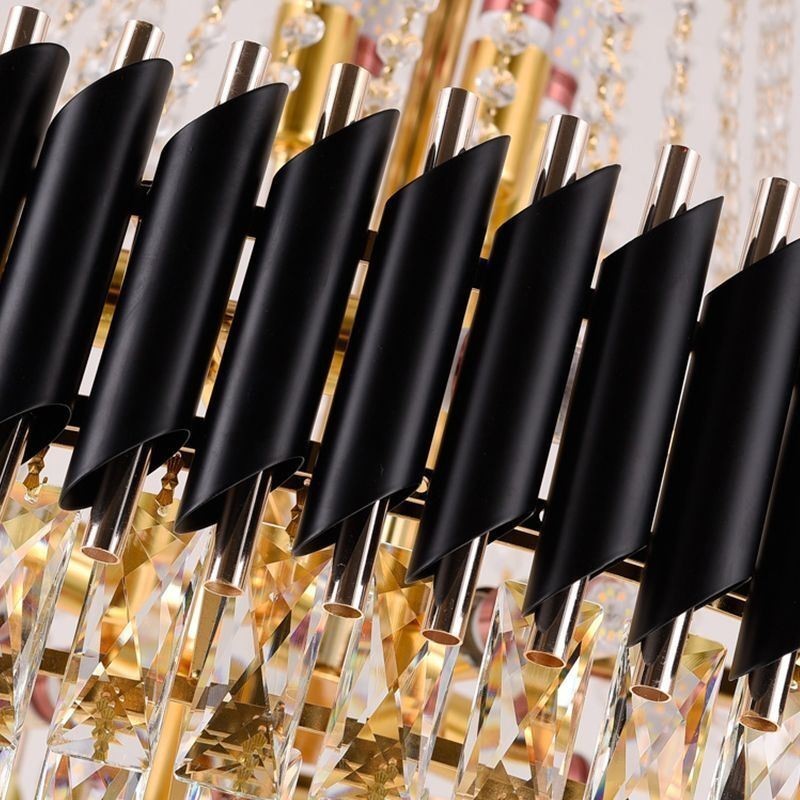 Modern Crystal Pendant Lighting Round Ceiling Lamp Hanging Lights