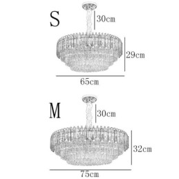 Crystal Pendant Light Luxury Ceiling Lighting 12 16 Lights