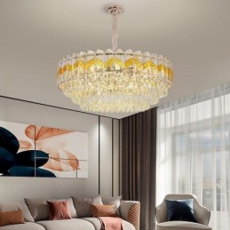 Luxury Pendant Light Crystal Ceiling Lighting Fixture 9 12 16 Lights
