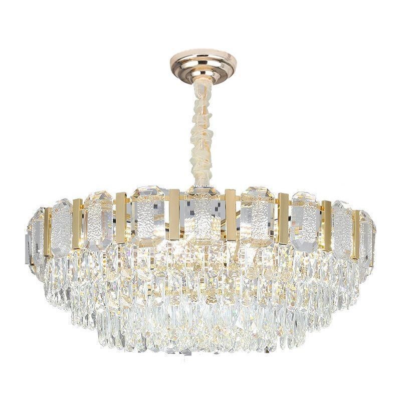 Crystal Pendant Light Round Ceiling Light Fixture