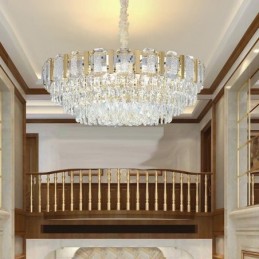 Crystal Pendant Light Round Ceiling Light Fixture