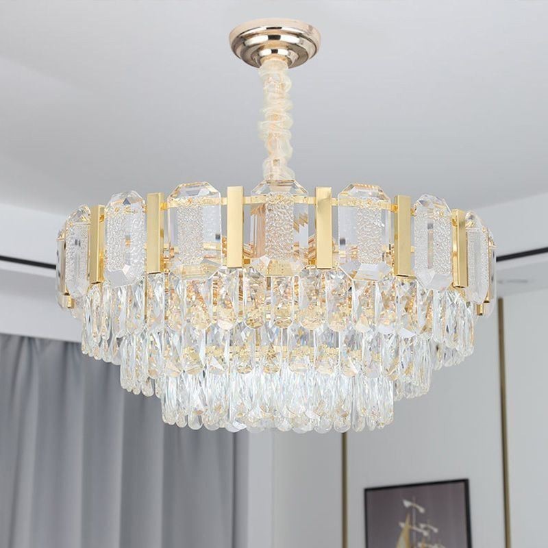 Crystal Pendant Light Round Ceiling Light Fixture