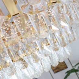 Crystal Pendant Light Round Ceiling Light Fixture
