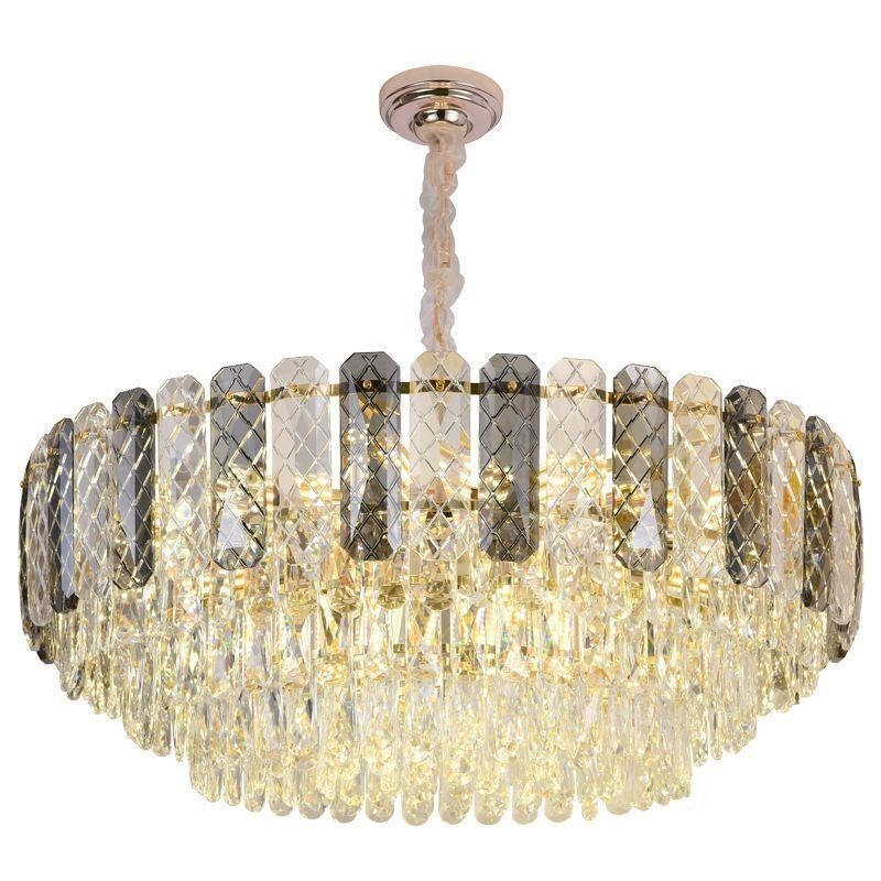 European Pendant Light Crystal Round Ceiling Light