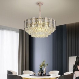 European Pendant Light Crystal Round Ceiling Light
