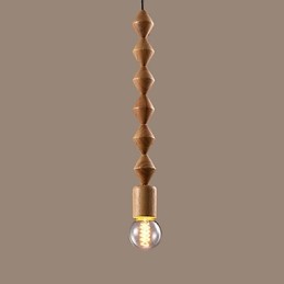 Traditional Classic Mini Style Wood Bamboo Chandelier
