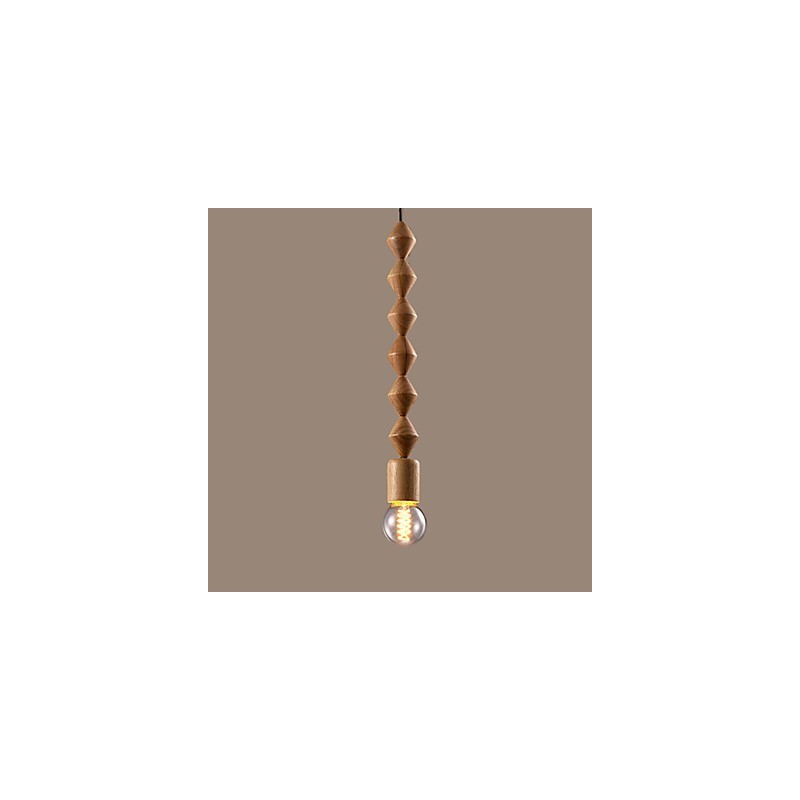 Traditional Classic Mini Style Wood Bamboo Chandelier