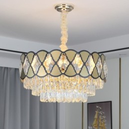 Crystal Pendant Light Modern Lacy Ceiling Light Fixtures