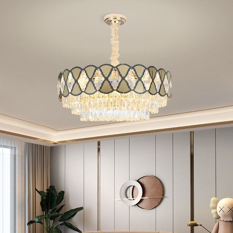 Crystal Pendant Light Modern Lacy Ceiling Light Fixtures
