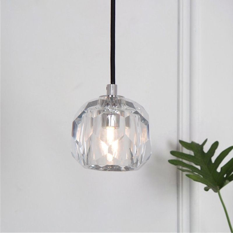 Mordern Crystal Soccer Ball Shape Ceiling Light Hanging Lights