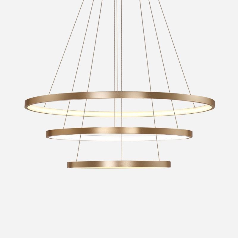 Pendant Light Modern Chandelier Lighting 3 Rings Ceiling Light