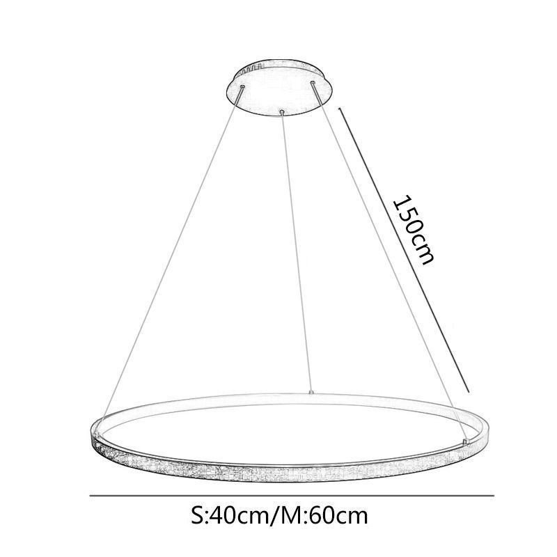Pendant Light Acrylic Circle Hanging Light