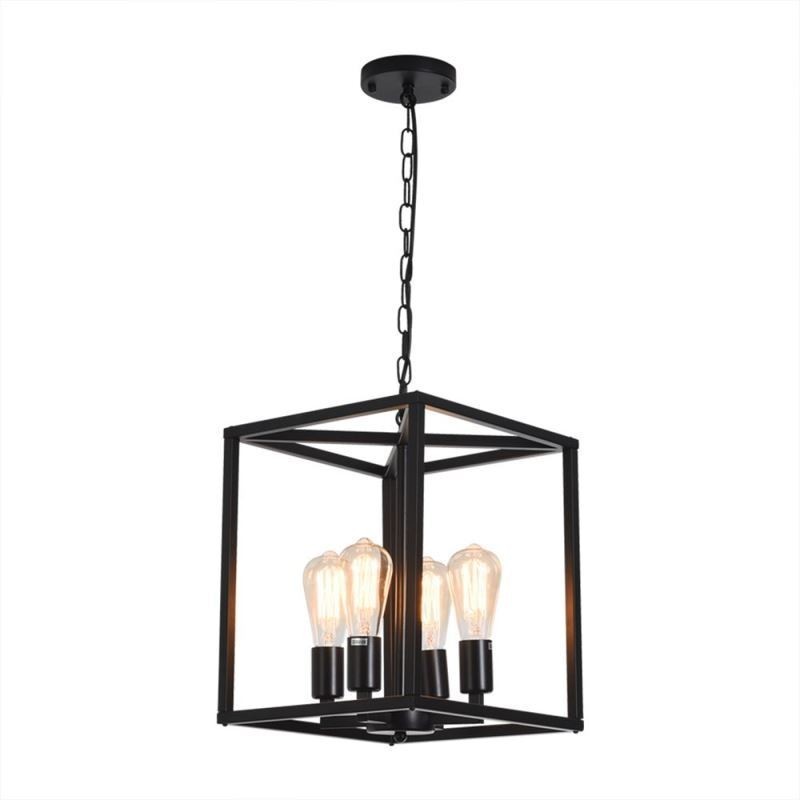 Modern Simple Pendant Light Iron Cage Hanging Lamp