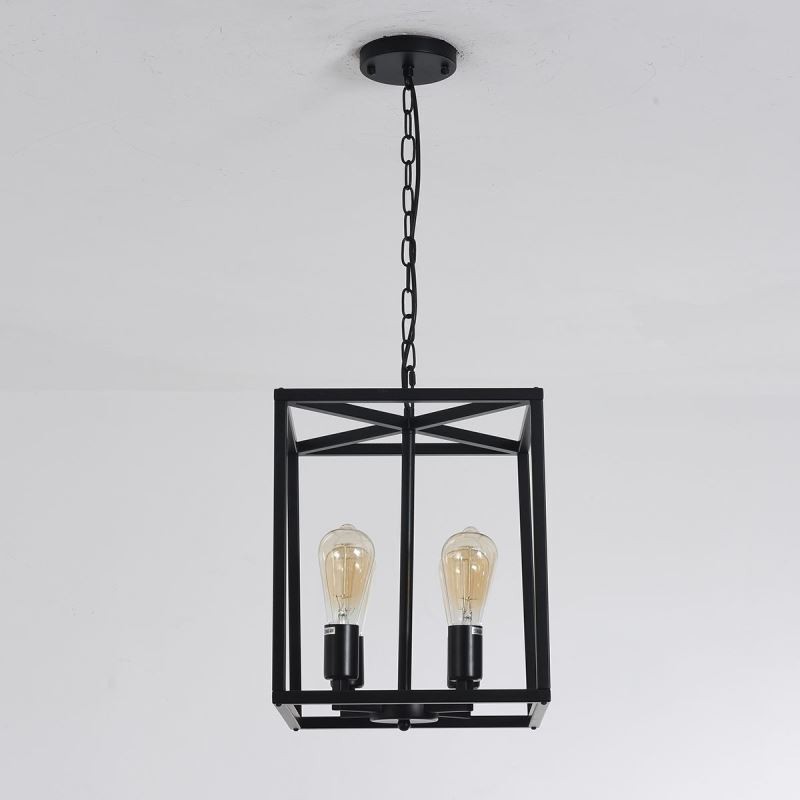 Modern Simple Pendant Light Iron Cage Hanging Lamp