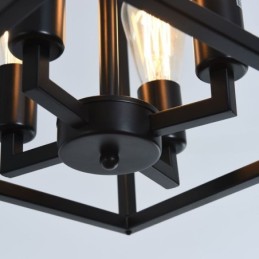 Modern Simple Pendant Light Iron Cage Hanging Lamp