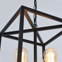 Modern Simple Pendant Light Iron Cage Hanging Lamp