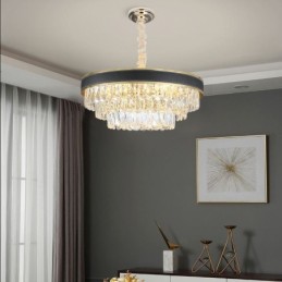 Modern Pendant Light Crystal Ceiling Light 9 12 16 Lights