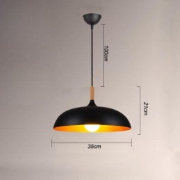 Modern Pendant Light Minimalist Decorative Light Fixture Black White