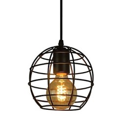 Globe Shape Europe Style Vintage Chandelier for Black Pendant Light