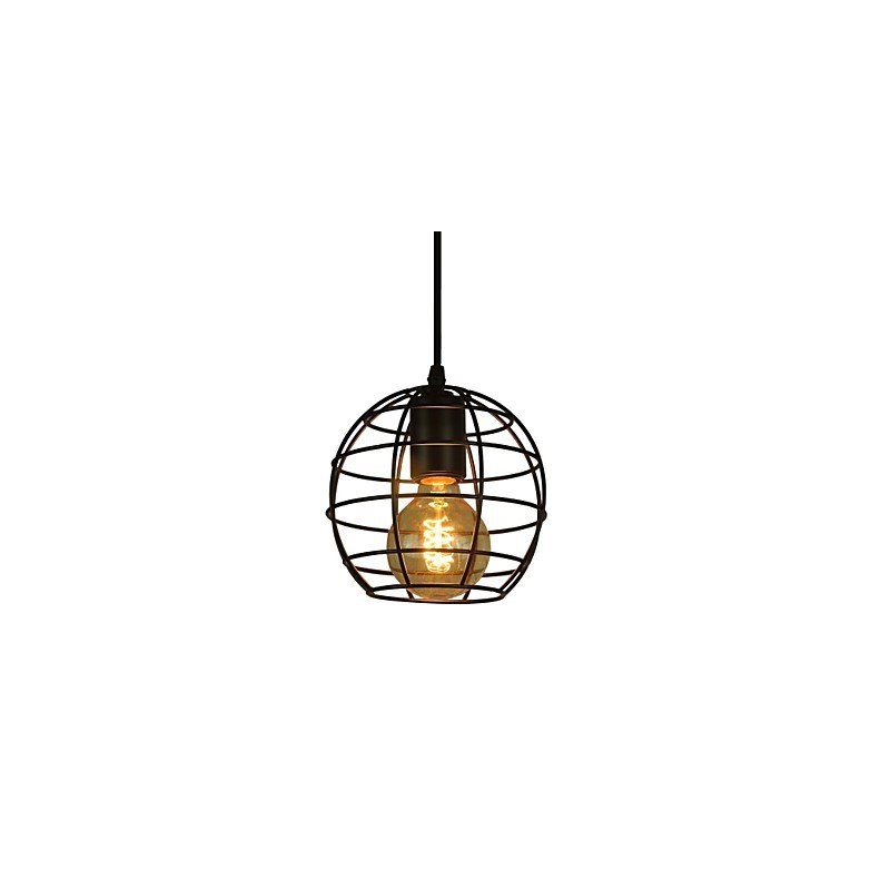Globe Shape Europe Style Vintage Chandelier for Black Pendant Light