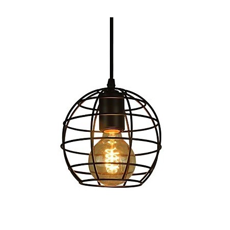 Globe Shape Europe Style Vintage Chandelier for Black Pendant Light