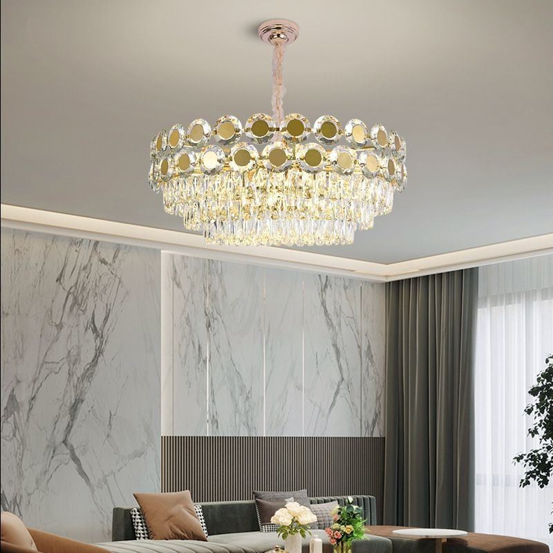 Modern Crystal Pendant Light Ceiling Lighting Fixture