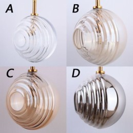 Glass Pendant Light Creative Decorative Glass Globe Loft