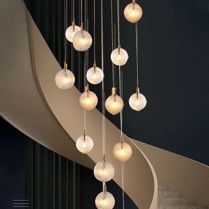 Glass Pendant Light Creative Decorative Glass Globe Loft